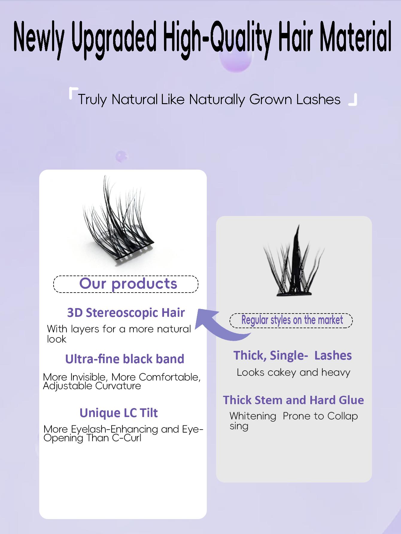 VIRAGO Bulu Mata Eyelash Extension Bulu Mata Eyelash Extension Tanam Import BULU MATA PALSU ALAMI 3D BULU MATA PALSU ANLINNET EYELASHES JADIKAN PENAMPILANMU LEBIH MENARIK-Penjepit Bulu Mata kenzie