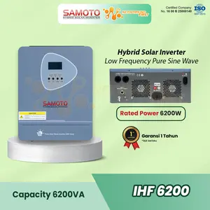 Hybrid Solar Inverter Samoto Pure Sine Wave High Frequency 6200Watt 6200VA Solar Panel Charger Controller IHF6200