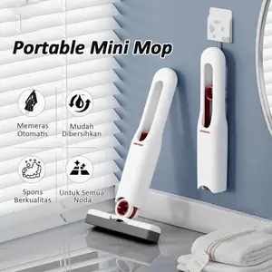 Mini Mop Serbaguna Pel Otomatis Sponge Penyerap Air Pembersih Meja Lantai Multifungsi