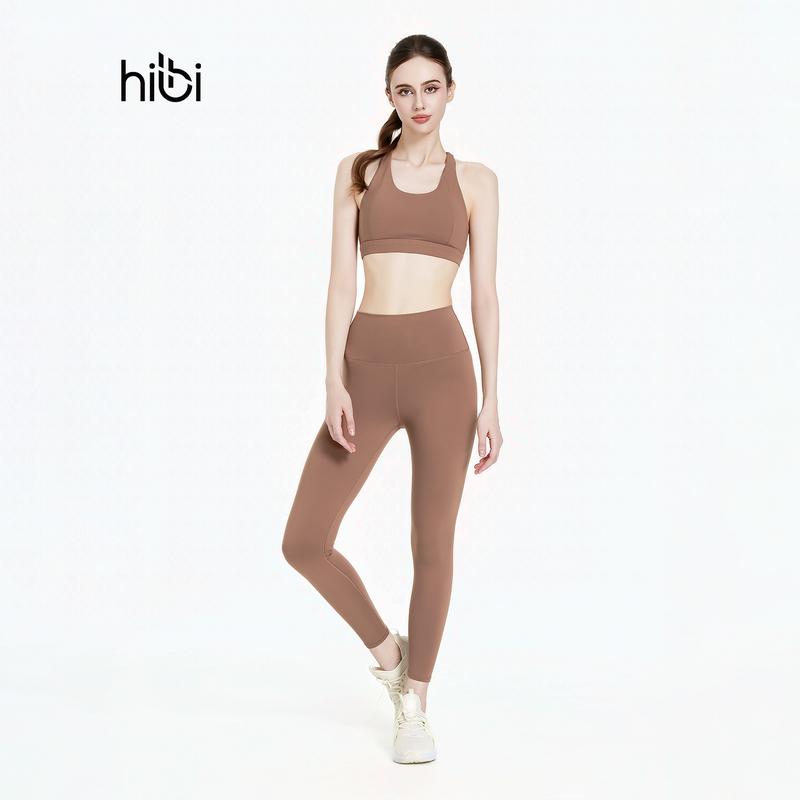 Set Đồ Tập Yoga, Tập Gym Hibi Sports H161 Kiểu 4 Dây Đan Nơ Cổ Tròn, Kèm Mút Top Bán Chạy Đồ Tập Thể Thao