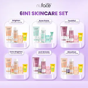 [FYC] [PILIHAN DANIA] [5IN1/6IN1] Nuface Skincare Set Brightening/Acne Prone/Youthful/Triple C Serum/Retinol - Perawatan Wajah Facial Membersihkan Mencerahkan Wajah Kering Kusam Berjerawat Berminyak Aging Mengencangkan Memudarkan Kerutan Flek Hitam
