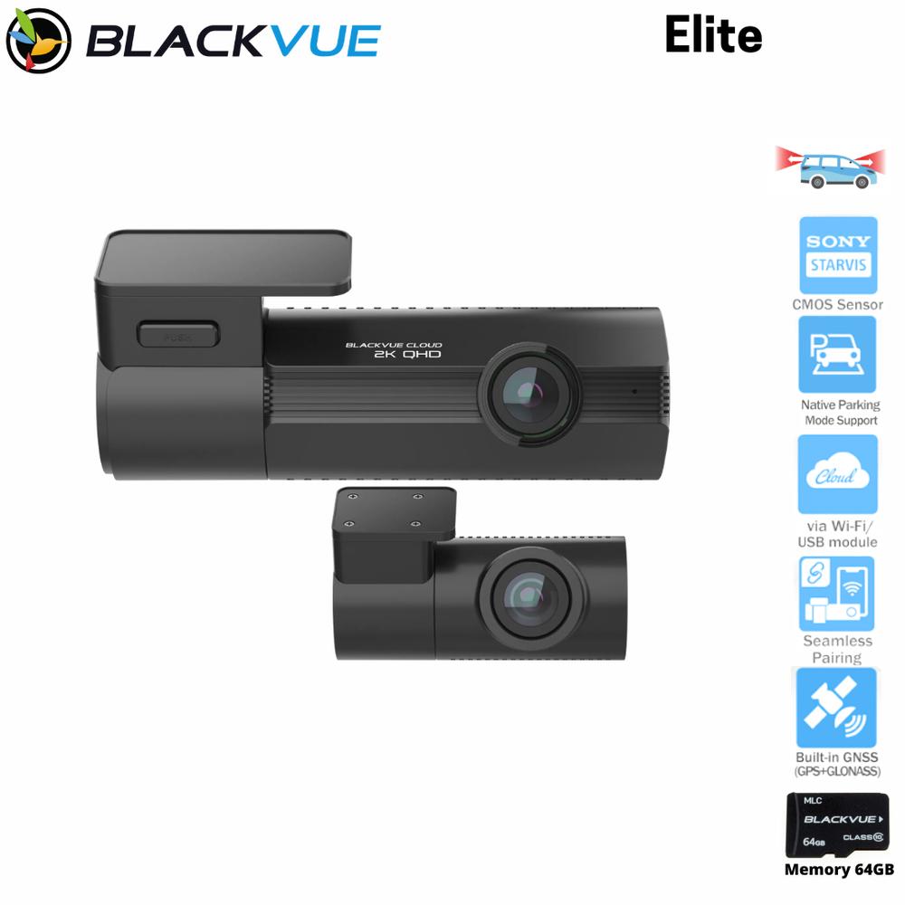 Blackvue Elite Cloud GPS Dashcam dash cam - Elite 8 (2K+2K)