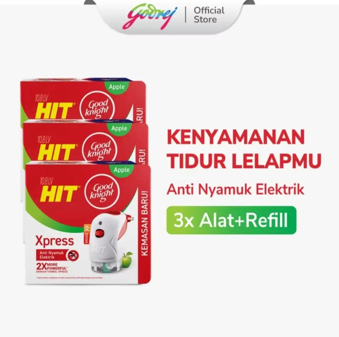 PAKET ISI 3 HIT XPRESS ALAT + REFFIL 45 HARI - OBAT NYAMUK ELEKTRIK ALAT + REFFIL BUNDLING ISI 3
