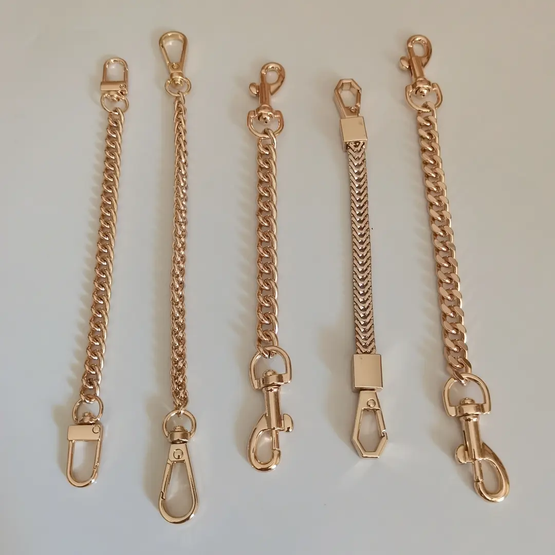 Ladies Bag Chain Strap Side Extension Transformation DIY Gold Short Decorative Accessories Metal