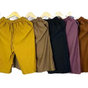 Paket Hemat 5Pcs Celana Pendek Wanita Jumbo 7/8 Bahan Knit Hornet Premium Nyaman Shorts kulot selutut celana kolor cewek selutut elastic waist Regular remaja Karet Casual Santai Harian Pant