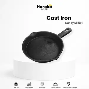 Haraka Cast Iron Skillet Pan 17 cm / Pan Besi Cor