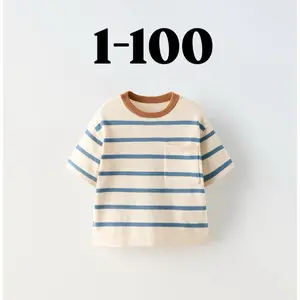 Kaos salur anak bahan lembut adem stylist 1-100