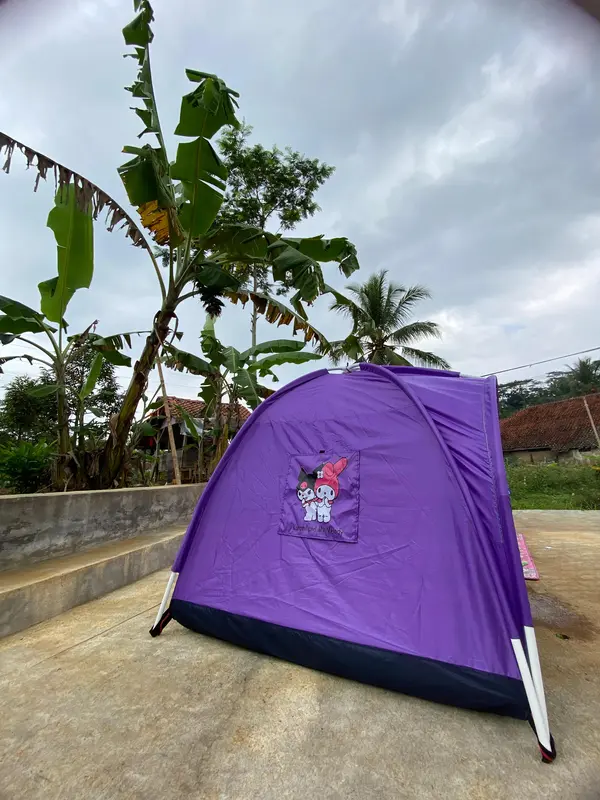 Tenda Mainan Anak Murah Karakter Kuromy And My Melody | Tenda Anak Warna Full Pink Karakter Koromy | Tenda Anak Warna Full Ungu Karakter Kuromy tendaanakgambarkuromi 5