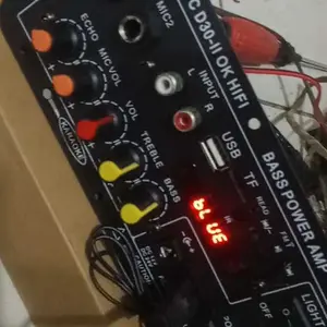 【COD】2000W Amplifier Board Audio Bluetooth USB/Karaoke Power Stereo Audio Papan Model baru Micphone Bluetooth USB Radio Stereo Bass /ampli mini bluetooth 12v/ampli bluetooth 12v/modul mp3 bluetooth 12 volt/bluetooth usb audio salon aktif/