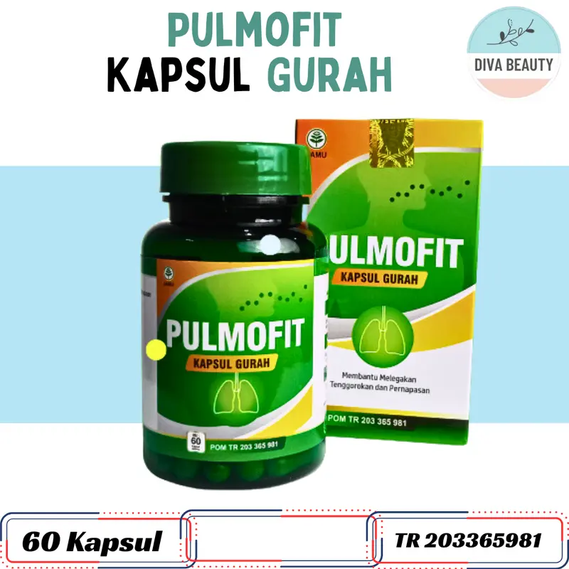 Pulmofit Kapsul Gurah Pulmofit 60 Kapsul Membantu Menjaga Masalah Pernafasan Dan Batuk 4