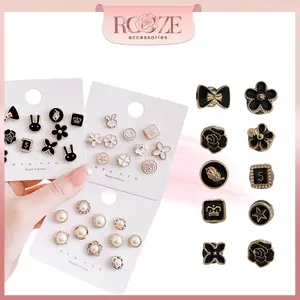 Bros Set Mini Isi 10 PCS Aesthetic Pin Hijab Baju Aksesoris Kecil Kerudung Cantik Fashion Style