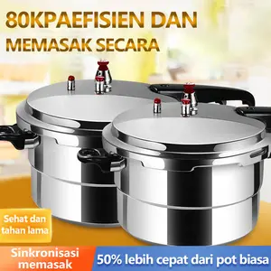 DDAILYLIFE Panci Presto anti lengket Serbaguna Alumunium Pressure Cooker 3L 4L 5L 7L 9L 11L