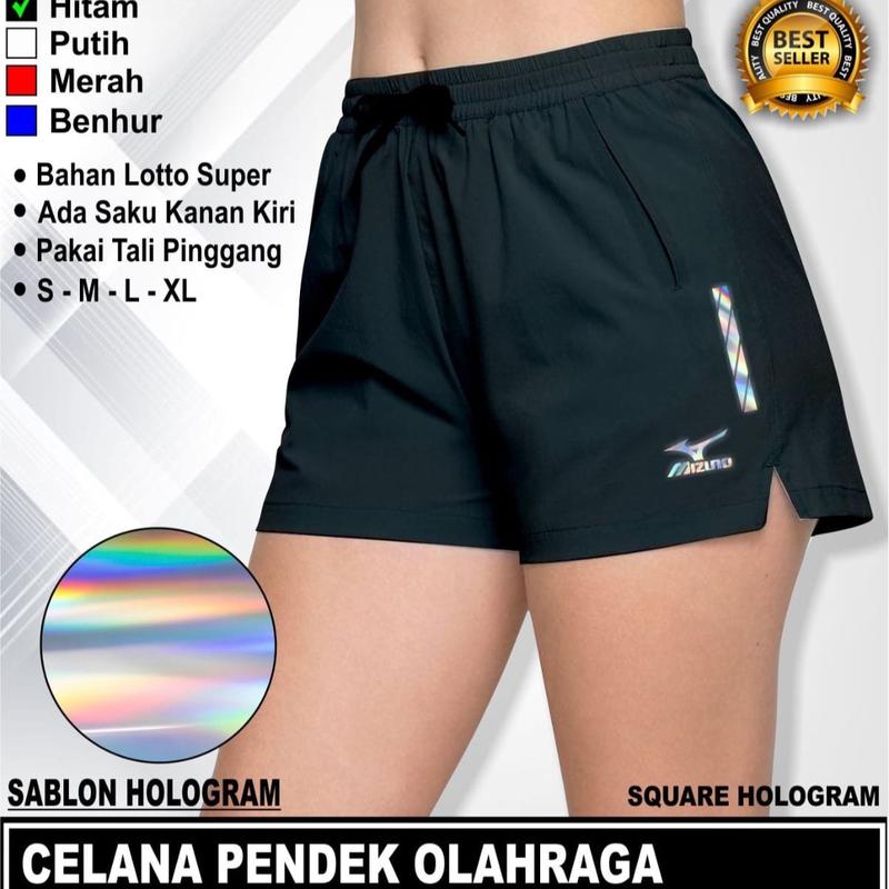 ￼Celana pendek wanita olahraga volli badminton bulutangkis | Celana bawahan wanita olahraga sablon hologram | Celana cewek voli 1