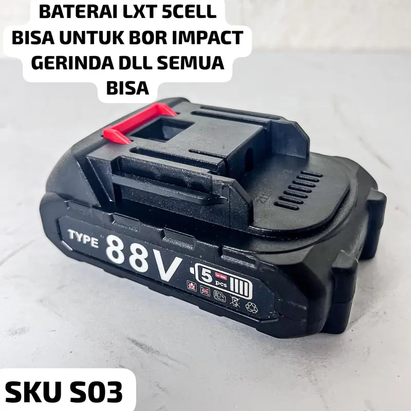 Apr baterai LXT 5Cell bisa untuk turbo fan gerinda bor impact wrench steam semua bisa kode s03 0