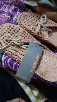 Product Review of [YESPLUS] PY132 Sandal Selop Wanita Flat Jelly Import Fashion Model Tali Rajut Terbaru from F**a M**a 1