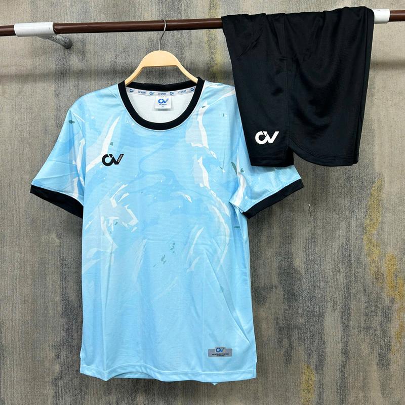 Bộ Quần Áo Thể Thao Thun Mè Unisex No Va 6 màu in tên số Sport Tập Thể Dục