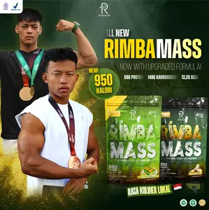 2 LBS Rimbalife Rimbamass Rimba Mass Suplemen fitness Halal BPOM 900gr 2lbs