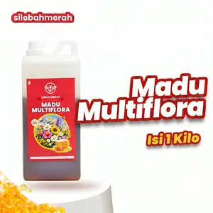 (PROMO 1 KG) Madu Multiflora Madu Murni Asli Original Nectar Raw Pure Honey Cap Lebah Merah