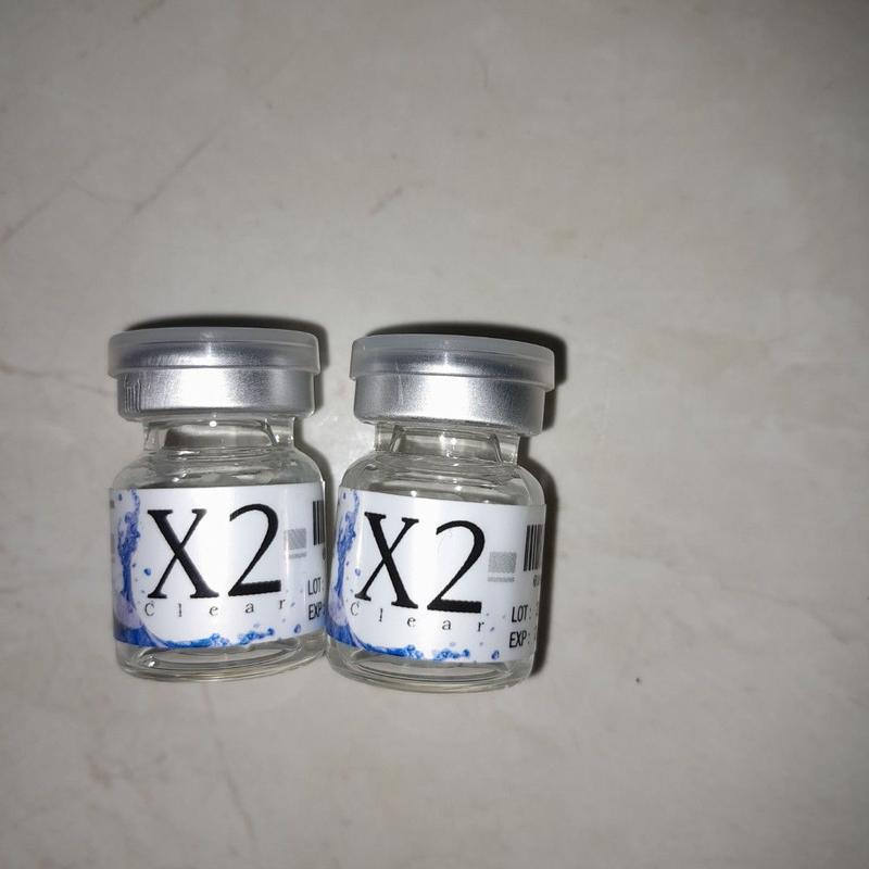 (Free Case) X2 Yearly Clear Softlens Minus / Softlens X2 Clear Tahunan / Bisa Beda Minus 2