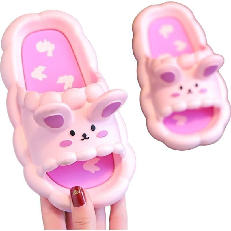 Sandal Anak Cewek Bisa Couple PVC002  Sandal anak Cewek Dengan Motif Kelinci Yang Imut ,Anda juga Bisa Couple Bersama Anak Anda Sandal Fashion Untuk Anak Ini Cocok Untuk Di pakai di Berbagai Kegiatan,warna Biru Pink Putih ,ukuran 24-25 sampai 38-39 5