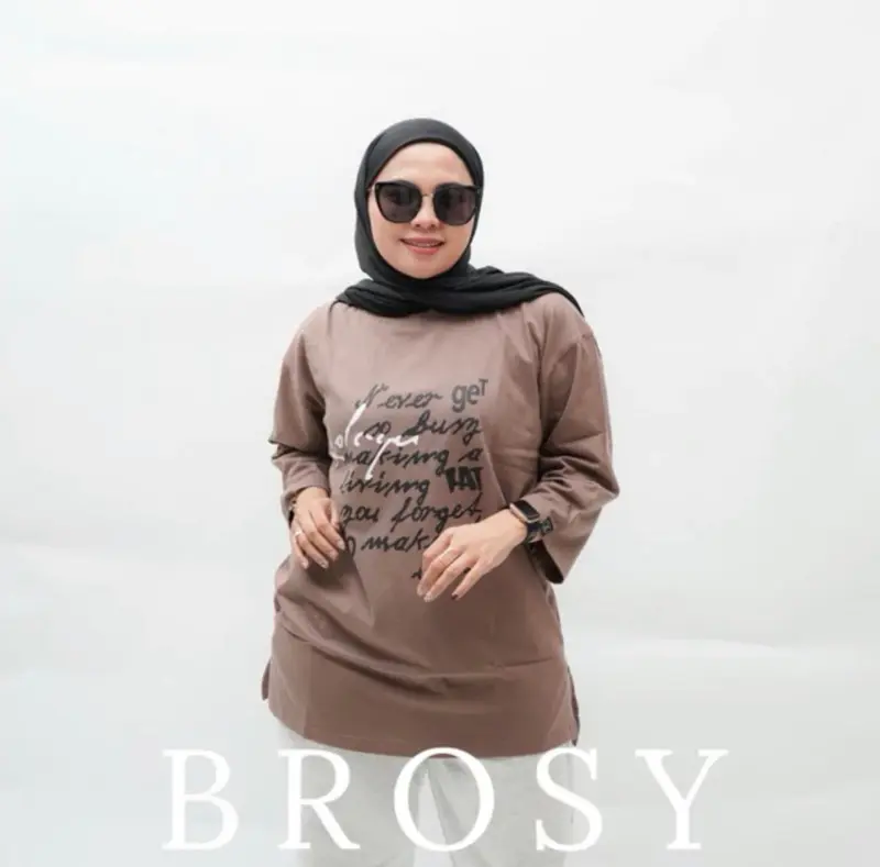 Kaos Sweater Atasan Oversize Wanita Lengan Panjang 3