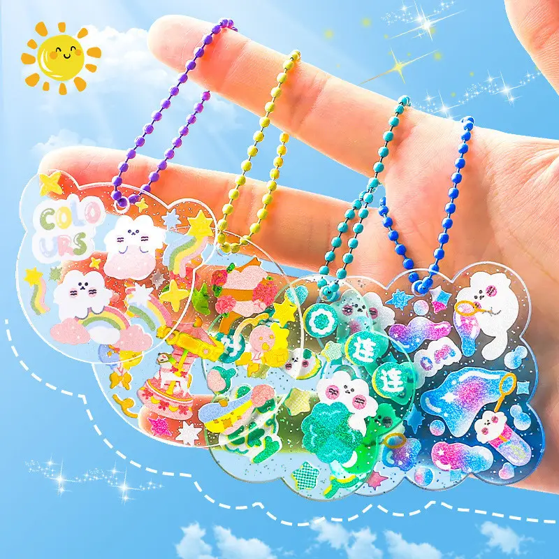 Gantungan Kunci Akrilik Keychain Transparan Sticker Lucu-cakivskl6z