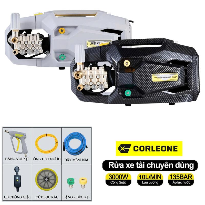 Máy Rửa Xe Chuyên Nghiệp Colerone G800 3000W 135 Bar 10L Phút Lõi Đồng Ti Sứ Cao Cấp
