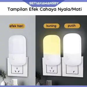 Lampu Tidur Malam Lampu Mini Hemat Energi 2Warna