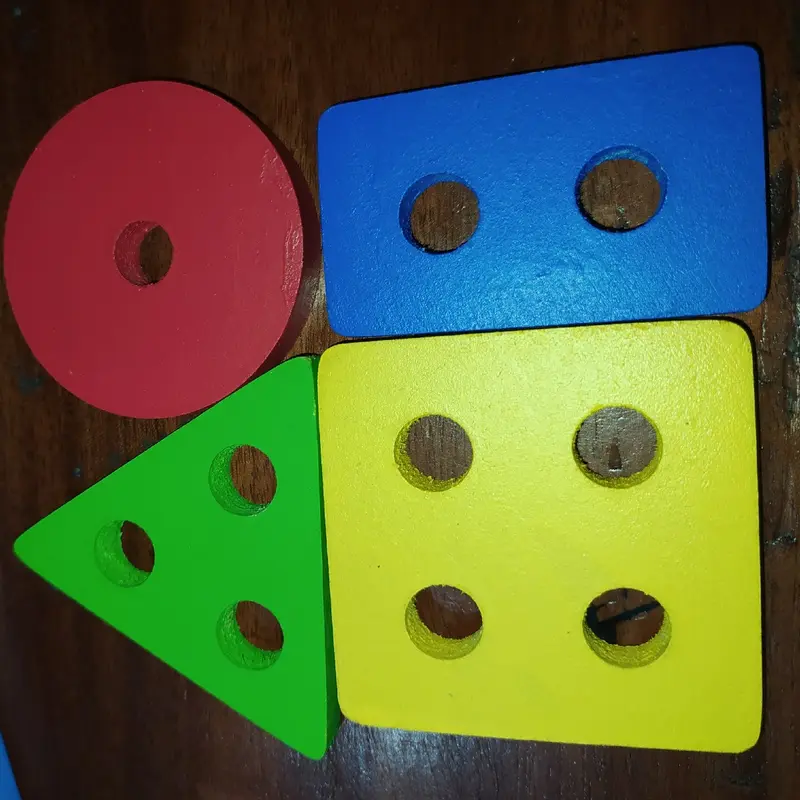 Paket 3 Mainan edukasi speech delay anak montesori Set Hadiah Kayu Plastik Toys 5