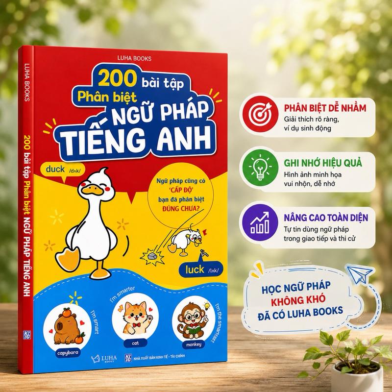 200 bài học phân biệt ngữ pháp tiếng Anh