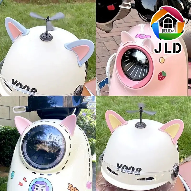 JIELIDA ACCESSORIES HELM KUPING KUCING HELMET CAT BIKER NYAMAN DAN GEMAS 8