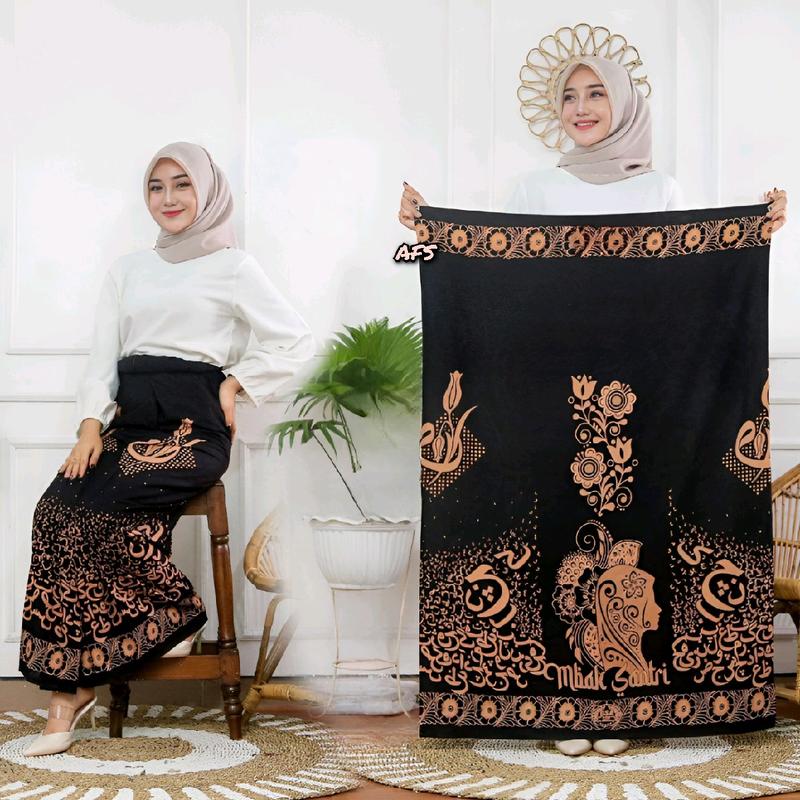 Sarung Batik Wanita Rayon Goyor Premium Sarung Santri Sudah Di Jahit Sarung Batik Pekalongan Motif Keren Nyaman di pakai Muslim 1