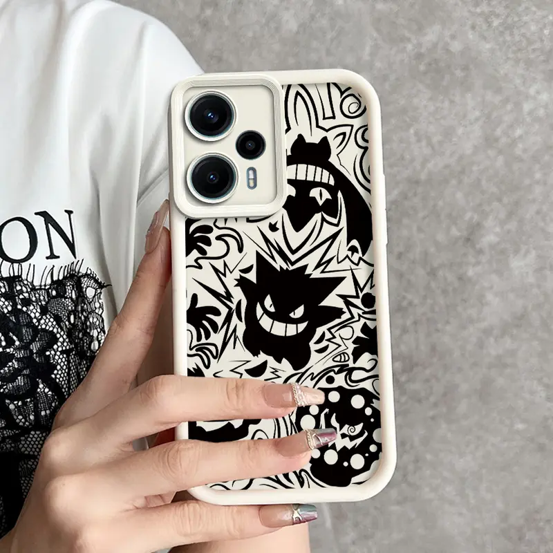 softcase soft case casing hp Xiaomi Poco F5[5G],Gengar,Tahan jatuh,softcase,kreativitas,kepribadian,TPU material,Baru,cover Ponsel Protection 7