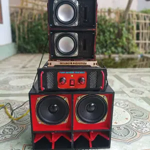 Paket Lengkap 3 inch Sound System Miniatur Fullset Siap Pakai 3 Inch Salon Mini Audio Music sound mini