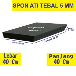 SPON ATI TEBAL 5 MILI WARNA HITAM LEBAR 40 CM X PANJANG 40 CM SPON ATI TEBAL 5 MILI WARNA HITAM LEBAR 40 CM X PANJANG 40 CM