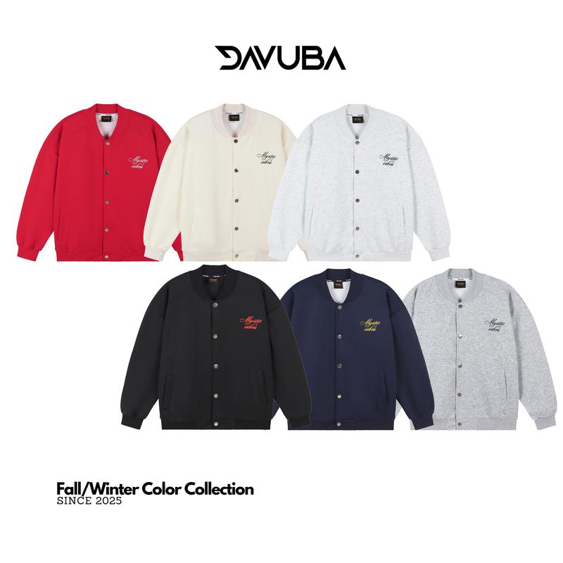 DAVUBA DEAL mở bán Áo Khoác Bomber Mystic Vibes Nỉ 2 Da Nam Nữ Dài Tay SM158