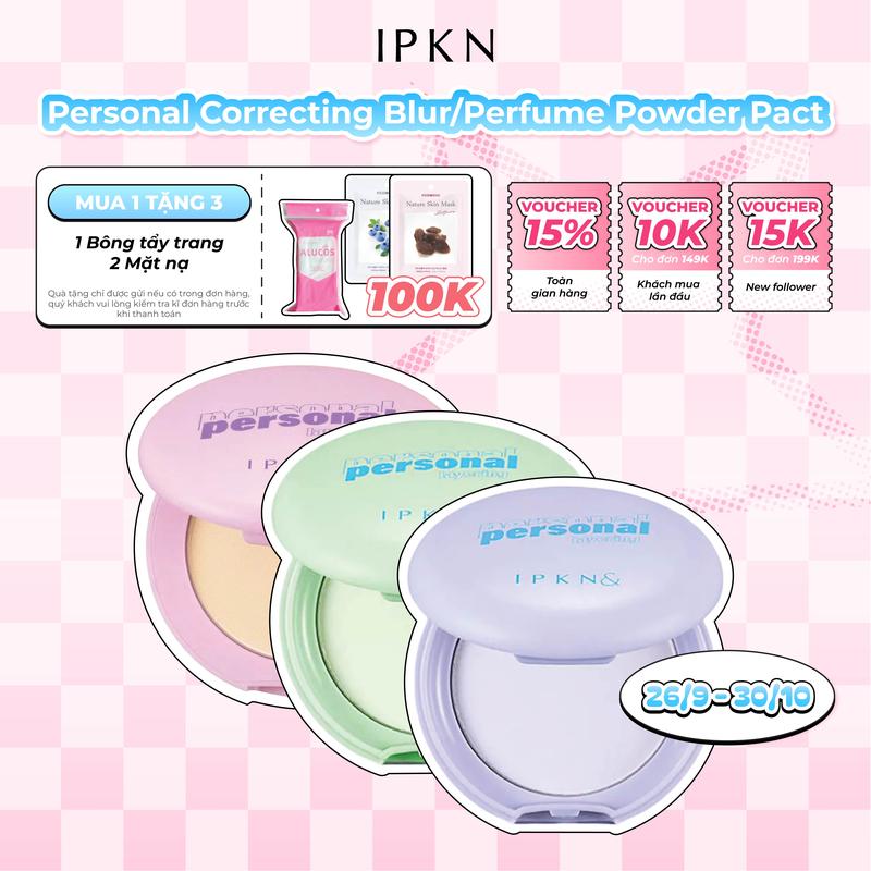 Phấn Phủ Nén Daiso x IPKN Personal Perfume Powder Pact 5.5/9g