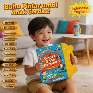 Buku Pintar Bersuara Elektronik Aman Digunakan Anak Prasekolah 13 Materi Belajar Lengkap Bilingual Indonesia Inggris Bahan Ramah Lingkungan Tidak Berbahaya Pengenalan Hijaiyah Huruf Angka Hewan Biota Laut Musik COD Tersedia