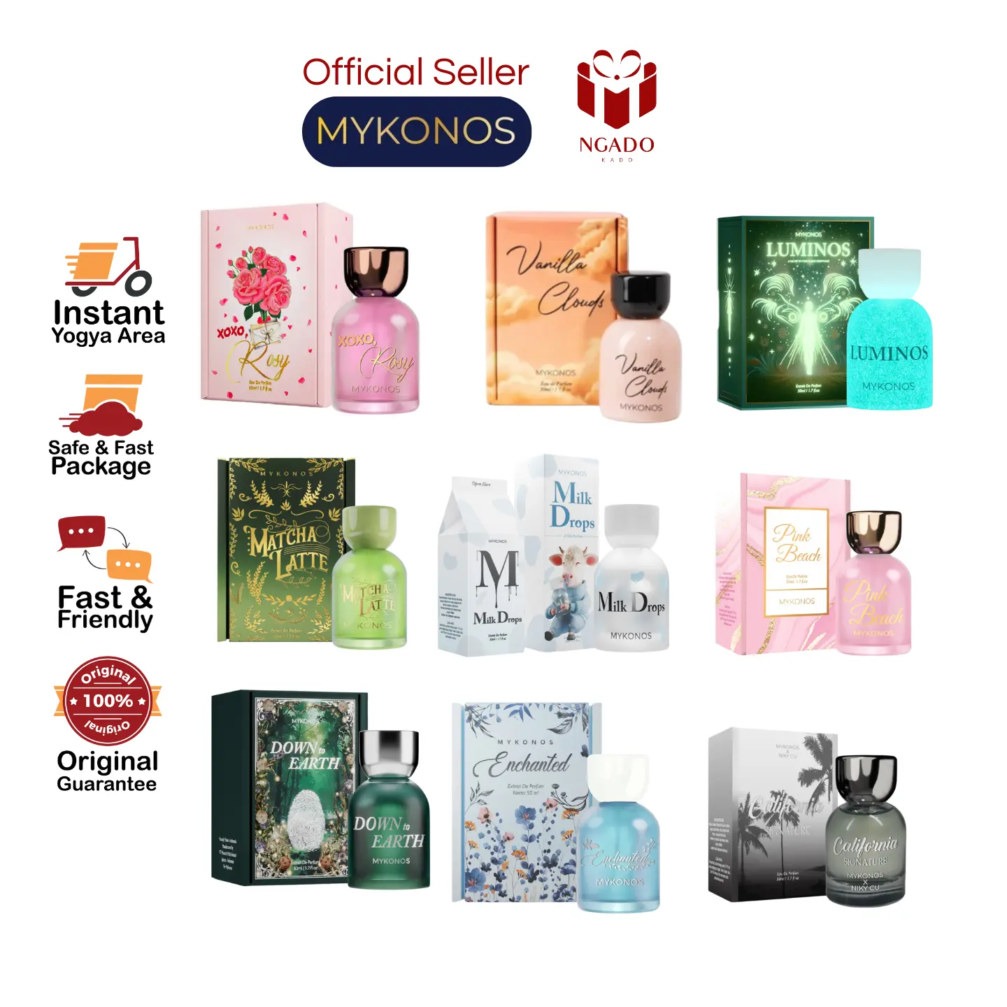 Decant Mykonos 5ml Travel Size Parfum Share in Jar Tester EDP Vanilla Cloud , Baby love , berry pancake , blossom , coconut dream , JYNX , matcha latte , sansa , zora senja , stilettos , bonfire , sansa , slow living Perfume