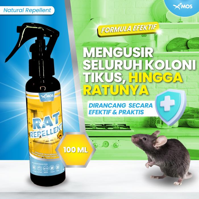 Gambar X-MOS Rat Repellent 100ml - Pengusir Tikus Bahan Alami dari XMOS Indonesia Kota Administrasi Jakarta Barat Tokopedia