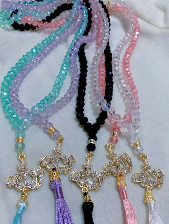 Tasbih Kristal isi 99 Butir Lafaz Allah