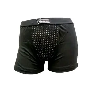 Vakoou Celana Dalam Kesehatan Pria Hitam dengan Desain Khusus dan Pola Dots untuk Kenyamanan Optimal