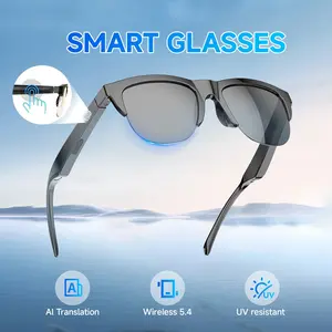 F06 Kacamata Cerdas Bluetooth Panggilan Anti-Uva Outdoor Headphone Waterproof Long Standby Bingkai Cahaya Pria Wanita