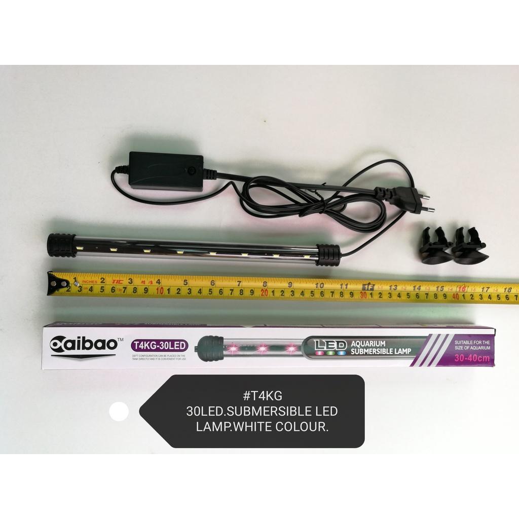 Aibao T4KG-30LED Submersible Lamp White Fish Aquarium