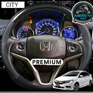 Cover Sarung Stir Setir Kulit Karbon Carbon Mobil Honda HONDA CITY 2013-2020
