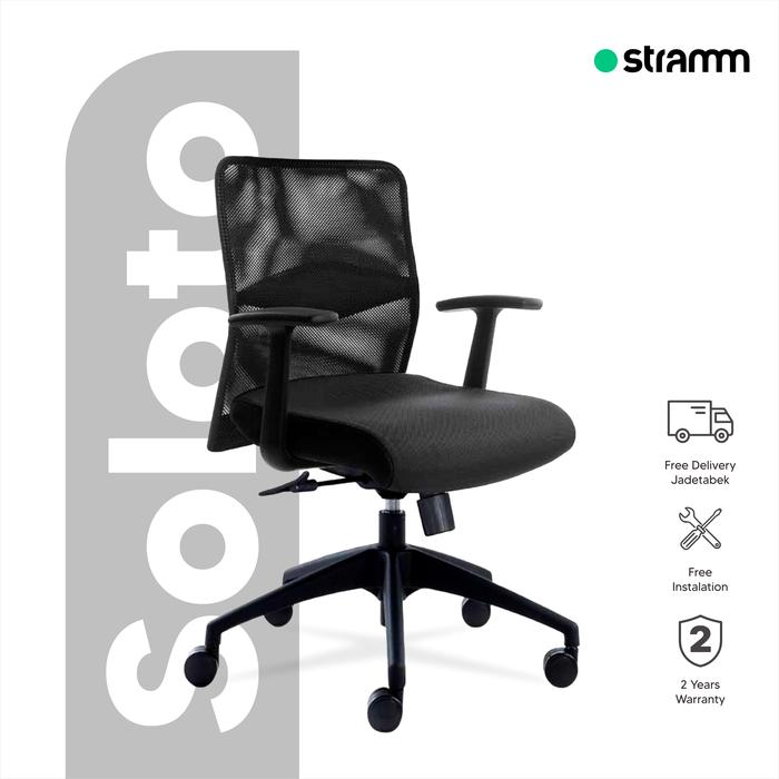 Promo Kursi Kantor Ergonomis Stramm Soloto III Cicil 0% 3x - Kab ...