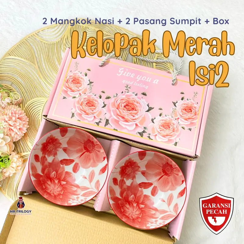 Kado Nikahan Bermanfaat Hampers Mangkok Keramik isi 2 RUSA Estetik Murah Kado Pernikahan Pengantin Wedding Bestie Mangkuk Nasi 5