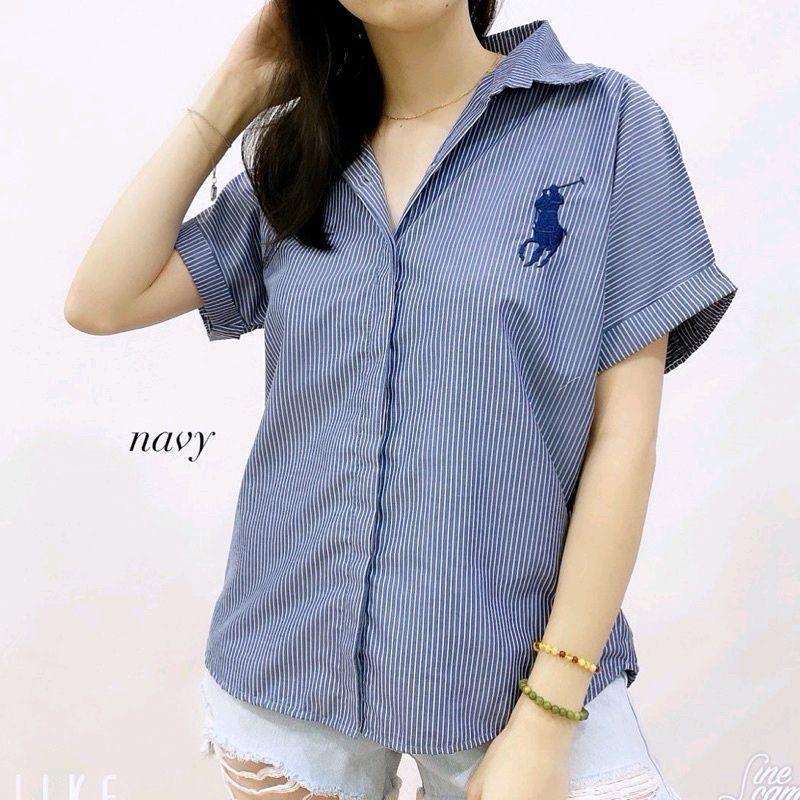 KEMEJA SALUR POLOO BORDIR / KEMEJA WANITA CASUAL 4
