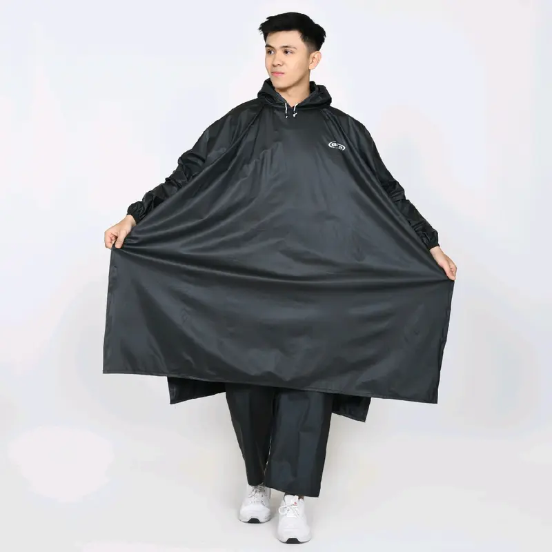 GNA Jas Hujan Ponco Celana JUMBO Lengan Tidak Rembes Melindungi diri dari air Hujan Lentur tahan air Dan tidak mudah sobek 4