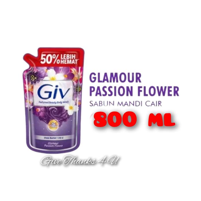 Gambar GIV Body Wash Sabun Mandi Cair Refill 800 ML Flowes Ungu dari Give Thanks 4 U Kota Administrasi Jakarta Timur Tokopedia